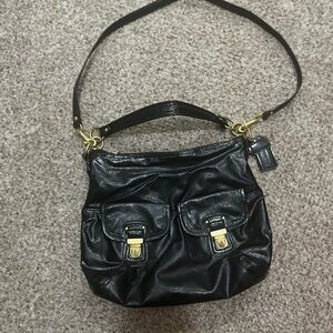 Coach Black patent Leather Shoulder Bag